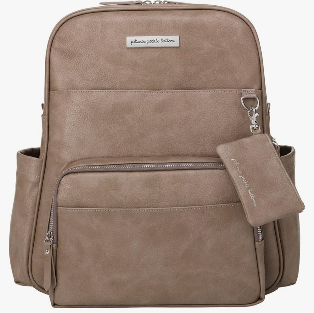 NWT Petunia Pickle Bottom Backpack/Diaper Bag in MINK.